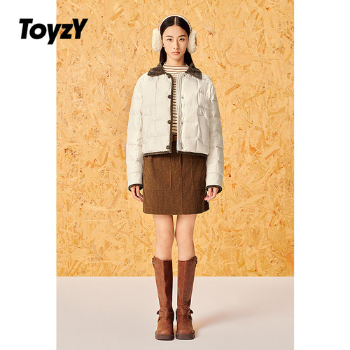 ToyzY90白鸭绒百搭短款羽绒服