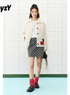 ToyzY 童话镇 白色翻领短外套女100羊毛2026年春新款ZC36106230