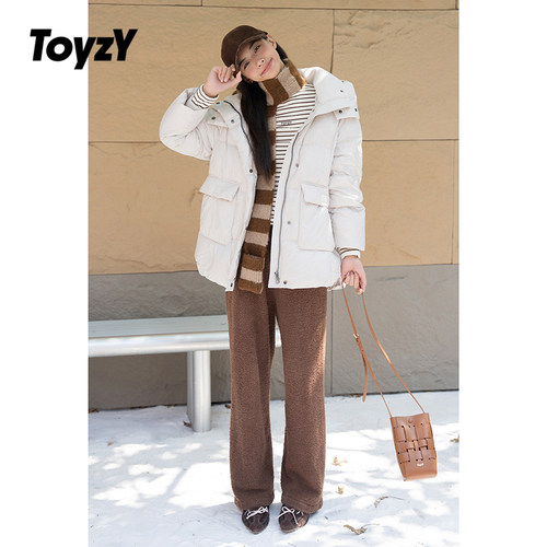 无胆防钻绒工艺，颗粒绒拼接领口