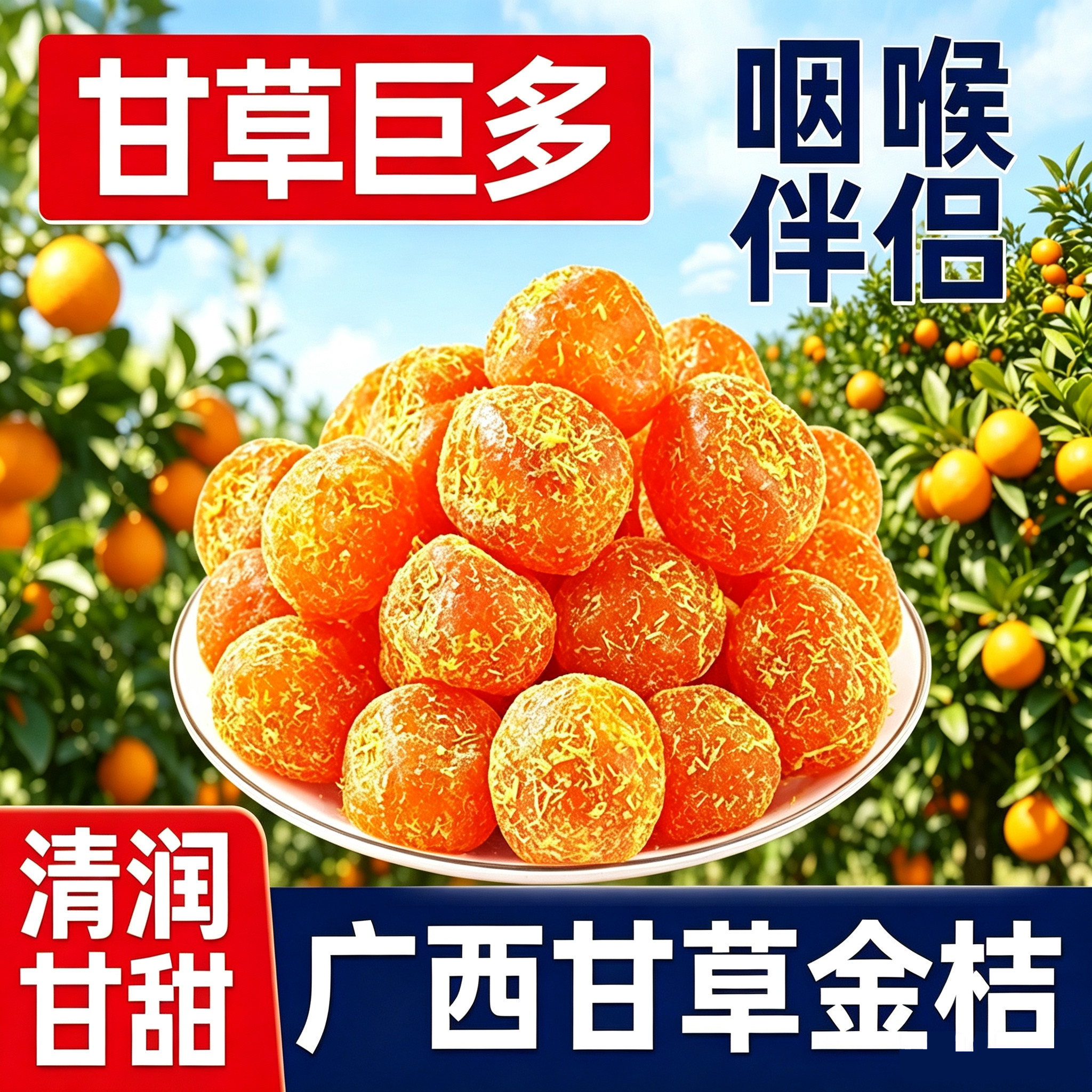 甘草金桔干｜泡水润喉，清甜不腻