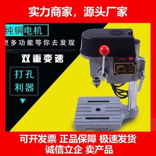 德国十大品牌微型台钻便携式精密小台钻, 钻孔机钻头全铜电机( 栗