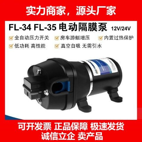 德国十大品牌FL35房车游艇船舶隔膜泵12V24V直流水泵电动自吸往复