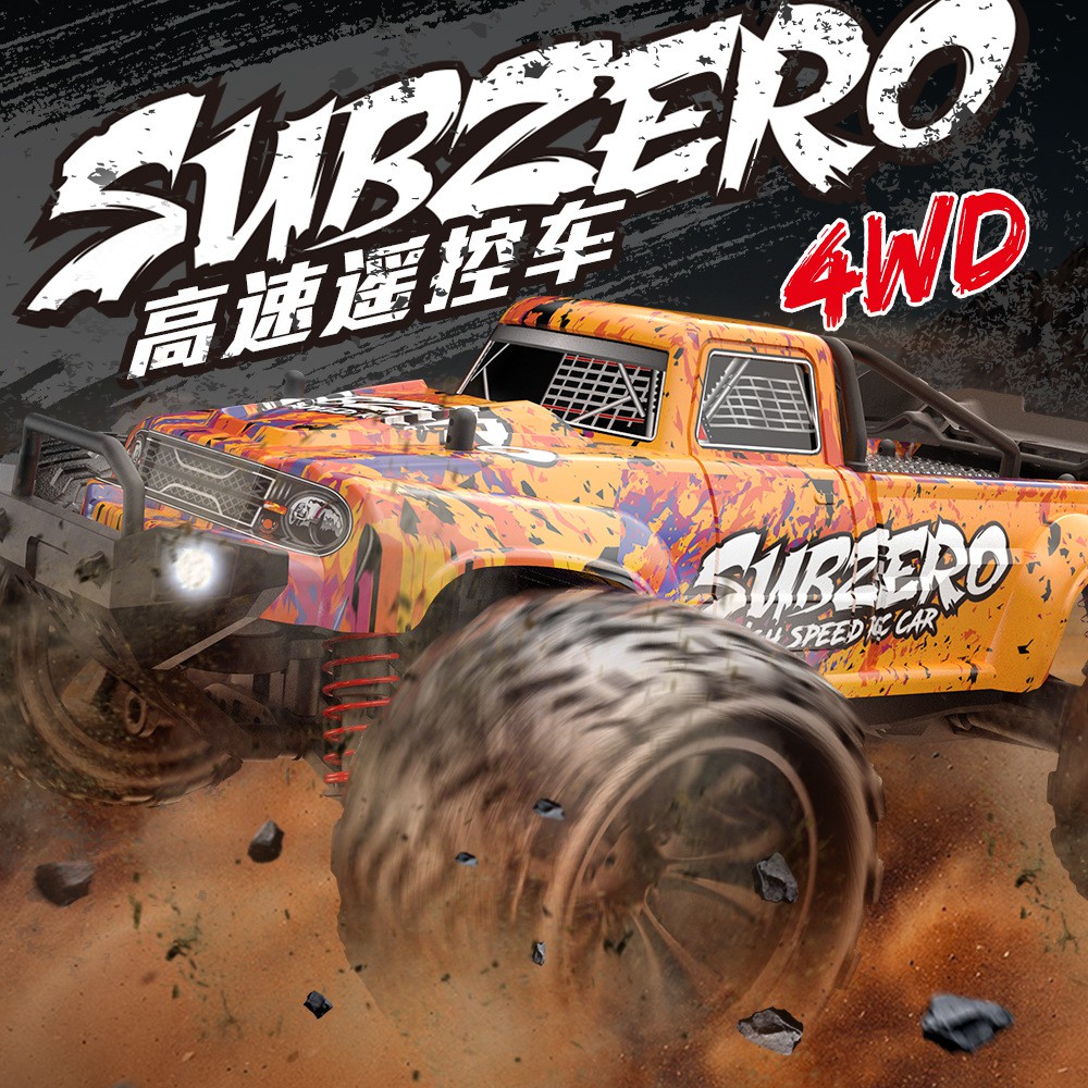 跨境新品1:16全比例越野高速车竞技攀爬四驱防水飘移车遥控RCcar