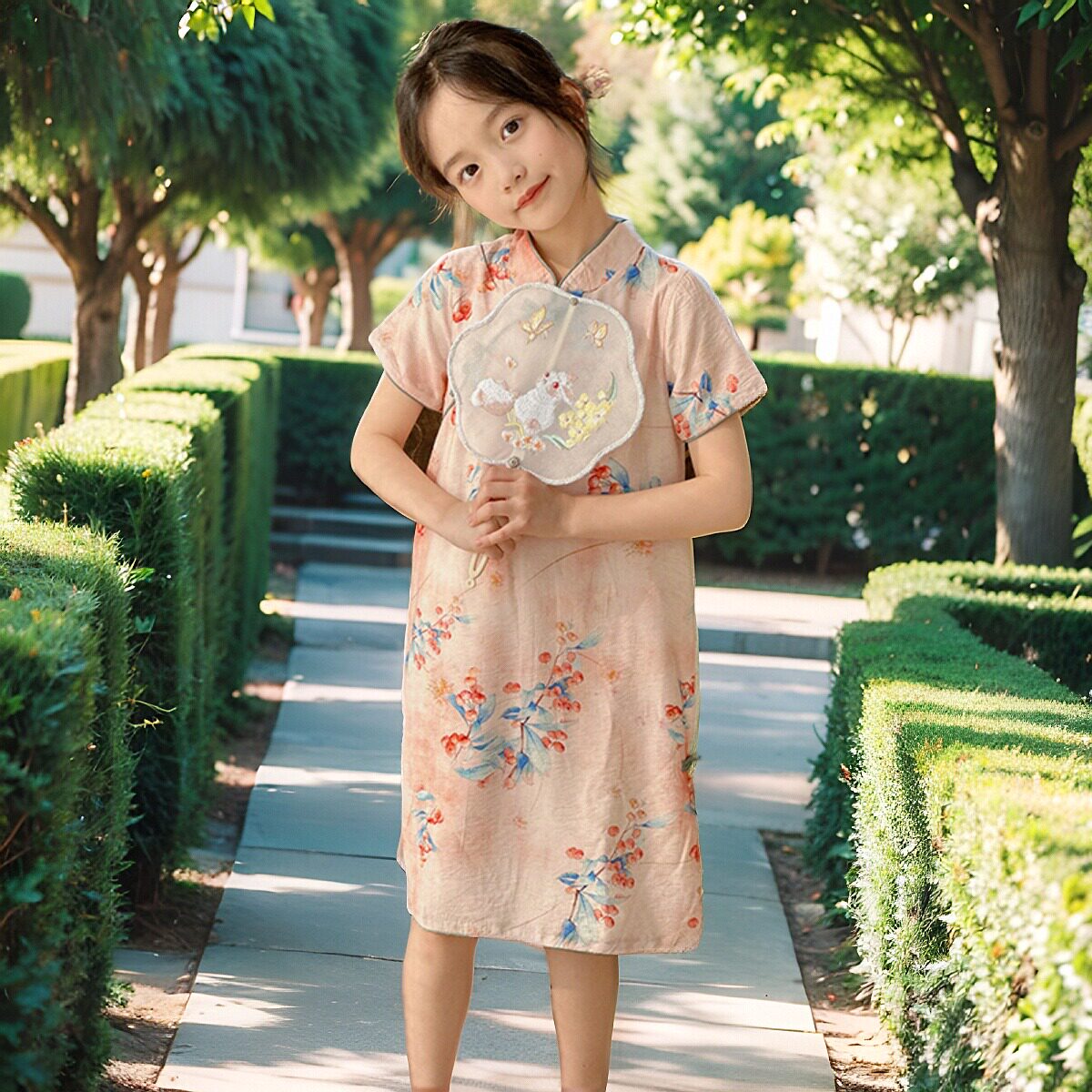 现货速发六一儿童节演出服童中国风旗袍幼儿园毕业合照走秀舞蹈表