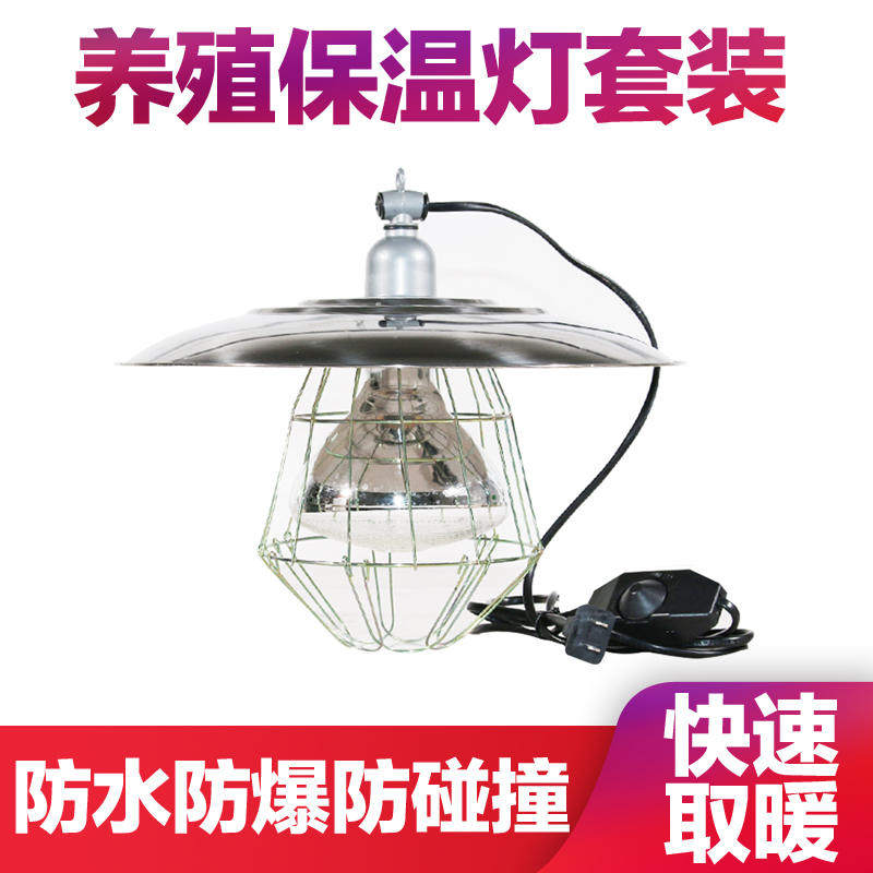 现货速发养殖畜牧兽用养猪小鸡保温取暖灯泡灯罩育雏加热灯带线烤