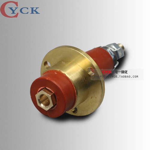 现货速发。高压接线柱 铜  法兰64隔爆40螺杆M12   法兰6v0隔爆8