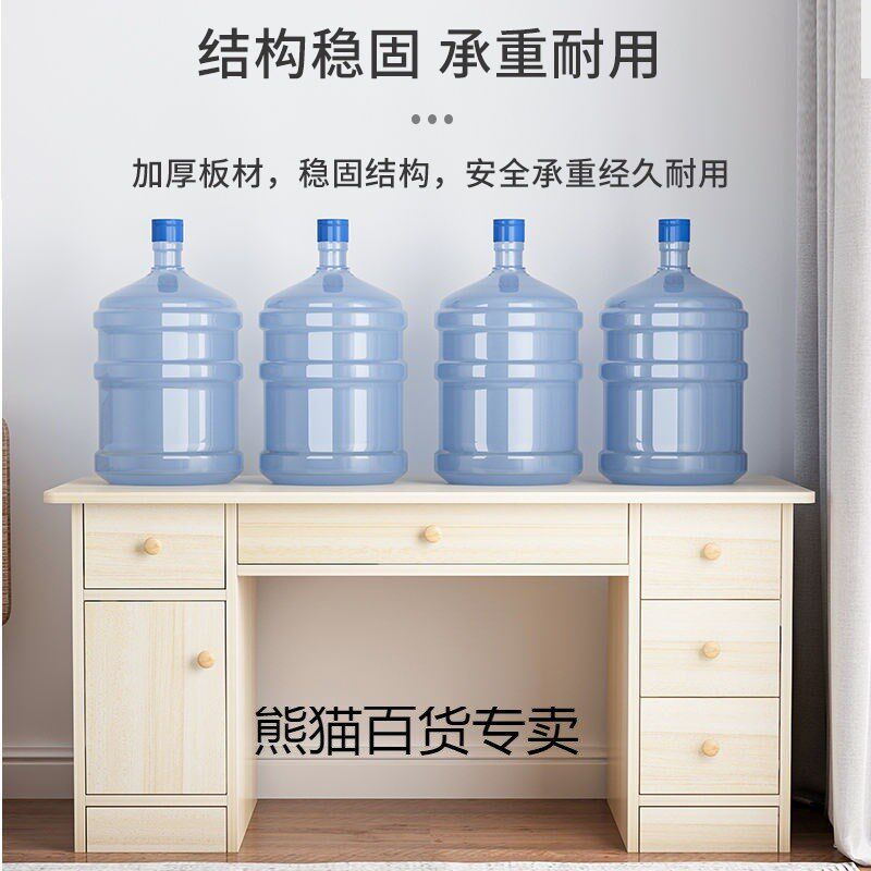 现货速发台式电脑桌家用办公桌椅组合简约带抽屉职员单人办公室桌
