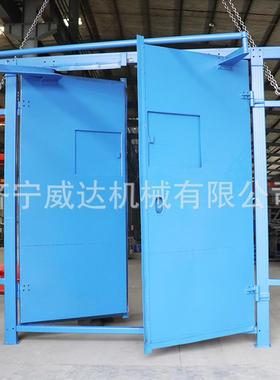 矿抗挤衡压平衡风门气动无21458风用门无压压平风门含机械闭锁装