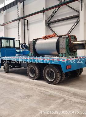 欧能重11293型电平板动货运车地三轮四拉轮工拉货设备新能源搬运