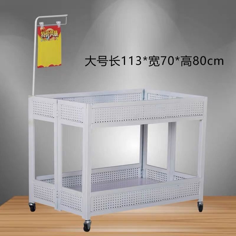 两层可折叠带轮移动商用促销车
