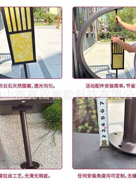 全套LTPF01屏风灯拱庭院景观le宫d户外防水酒灯店别墅户外廷中式