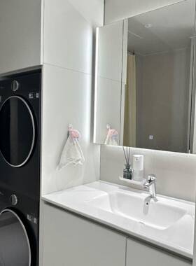 IXJ浴室柜定、制尺角寸转切一角岩浴室柜可放扫地机器人板热弯体