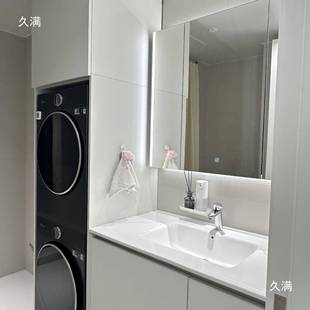 IXJ浴室柜定、制尺角寸转切一角岩浴室柜可放扫地机器人板热弯体