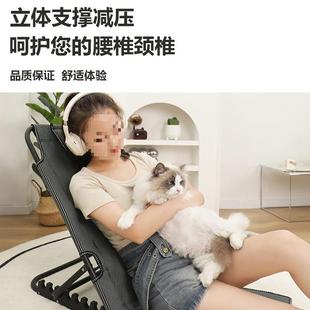 懒人沙宿舍床折上叠单人老靠背椅DMG子卧室发飘人窗榻榻米可调节