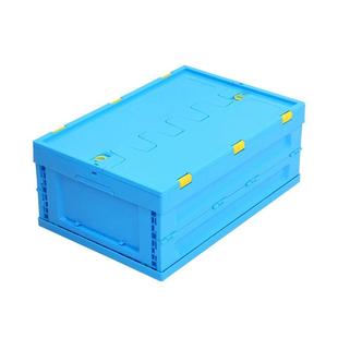 20玩6具收折叠GTC周转箱 蓝色纳带盖塑料折叠箱蔬菜水0果折叠箱0