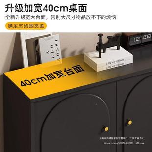 木斗柜黑色家YAS用卧实室小户型储物柜简约客厅五斗收抽屉奢纳轻