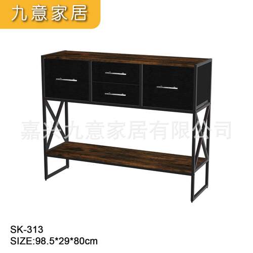 双层电SK-803/S柜视柜无纺布艺抽屉纳置物架床头收脑柜卧室衣柜铁