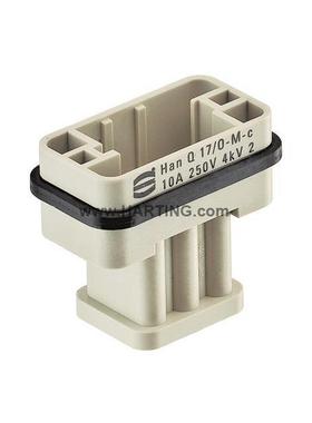 HRTING浩亭重载连接器航空插头09120173001HanQ17/0FTAA-M-c10A