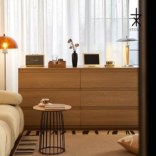 2斗卧室六F77S77HM斗柜家用靠墙日式柜物柜小户型抽屉式收I纳储床