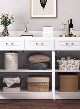 斗柜卧置柜客厅靠墙储37240物柜子主卧床物收尾纳柜奶室油风法式