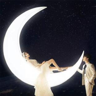 LD景观灯E月环亮秋千儿童游乐场公园户外摇67786椅圆吊椅LD发光月