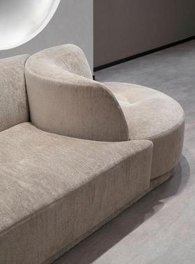 新意利旋转乐园沙发大平层时尚50436意式大设计师艺简约款大布气