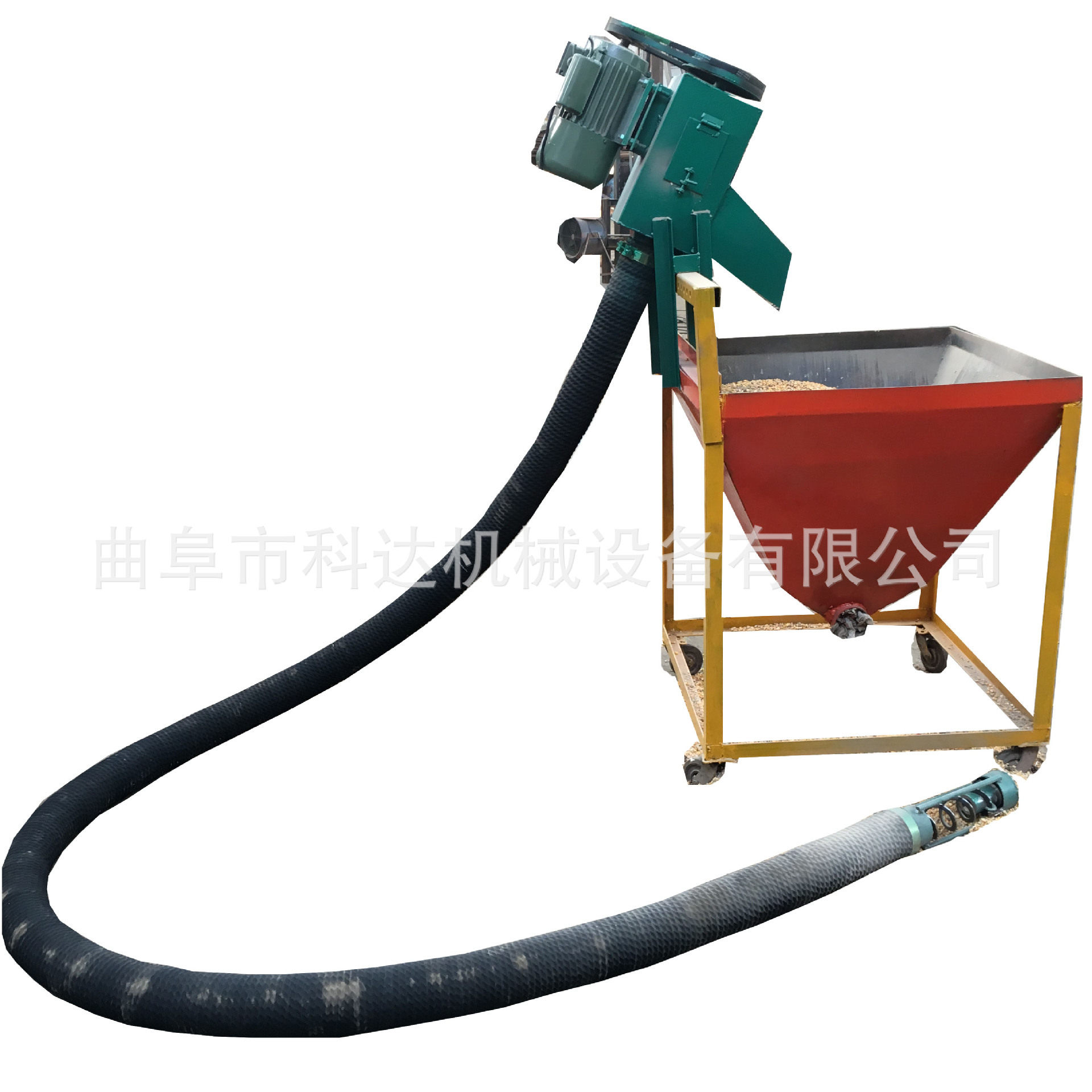 工业颗粒物料软管无轴吸粮机上料提升机 绞龙式提粮机 小型吸粮机