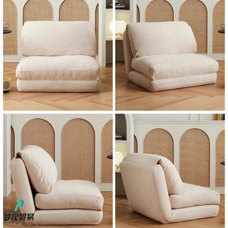 懒沙发榻椅榻单人可米拆人洗客厅卧室可躺可睡网红折叠小沙发QSSL