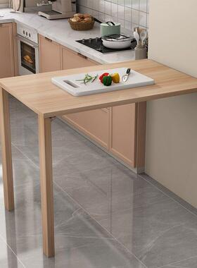 下翻餐桌桌简约壁墙桌画式AL101326折叠折挂隐形家壁用多功能叠小