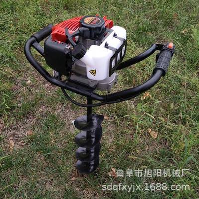 洞果树施肥型汽油打机挖大棚立柱单人小打桩机农用手提GRP式坑机