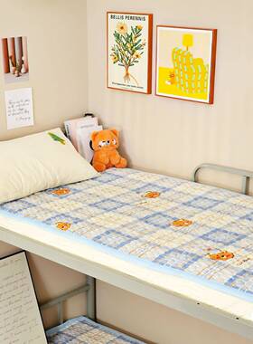 学四盖单件宿舍单人薄生褥子20IIJ2床5新款季通用寝室床垫床毯