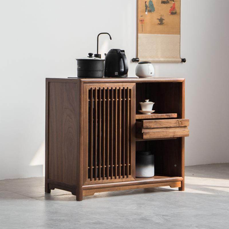 新中式茶水水实木置黑胡CJE桃木老榆木茶桌茶水台下水桶茶边柜烧,商业/办公家具,茶台/茶桌,淘宝优惠券,粉丝福利购,淘宝优惠卷