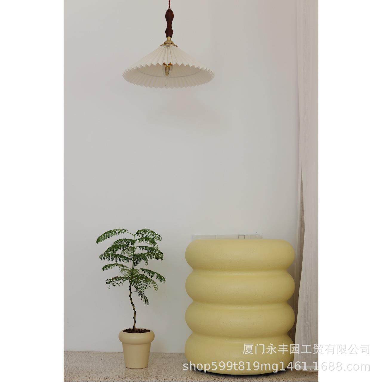 边几角代几床头桌可移动现艺简术约黄色茶棉花糖多巴胺几NFM复古
