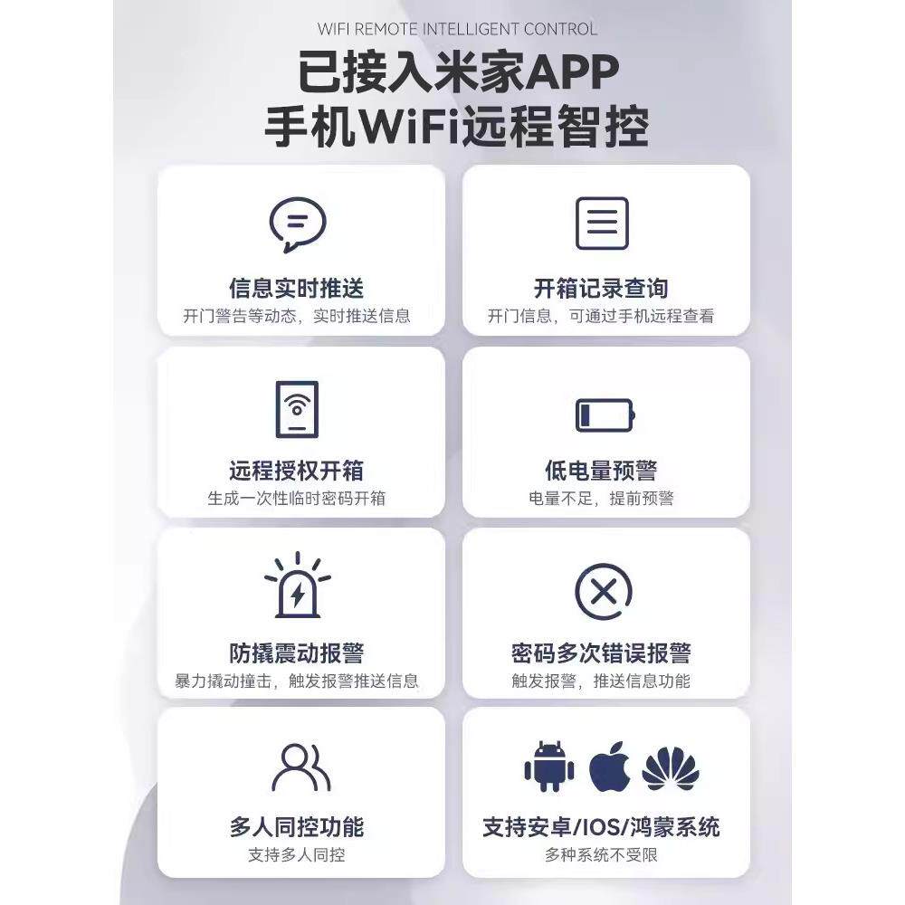 6BVQ卡唛JBD保险柜用2型02式5新款防盗小隐藏床头保险箱家已接