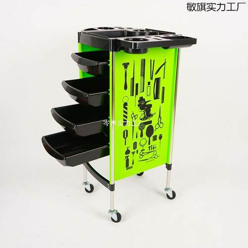 跨境敏旗实力供理发直店工具车发廊杠车多功能置物美染烫推架发车