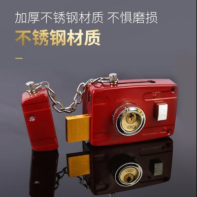 速发现货供应双保险门锁老式门锁双保险弹子门锁房门锁室内外门锁