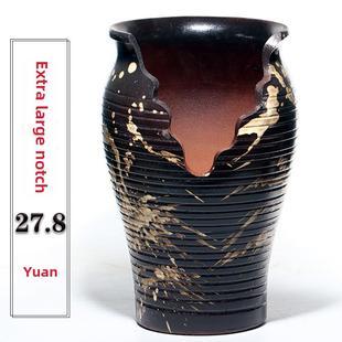 超大高缺口形状悬崖高多肉花盆切口陶瓷紫砂植物法师花旧桩透气