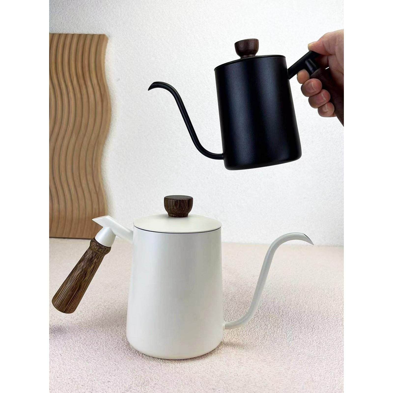 手冲咖啡壶304不锈钢挂耳长口壶窄口壶套装咖啡器具木柄带刻度,餐饮具,手冲壶,淘宝优惠券,粉丝福利购,淘宝优惠卷