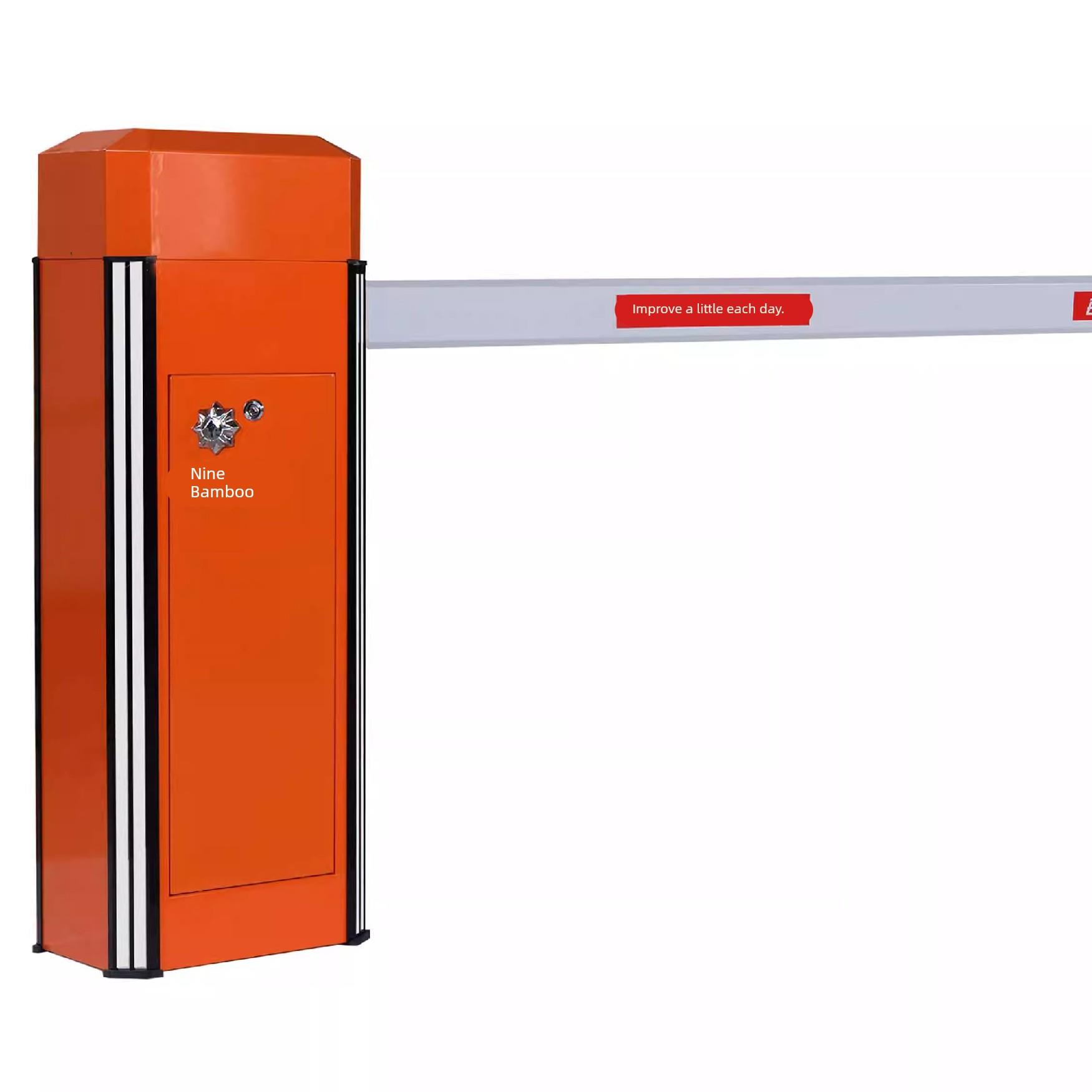 通用九竹道闸杆八角直杆停车场车库门卫升降铝合金栅栏杆支架配件