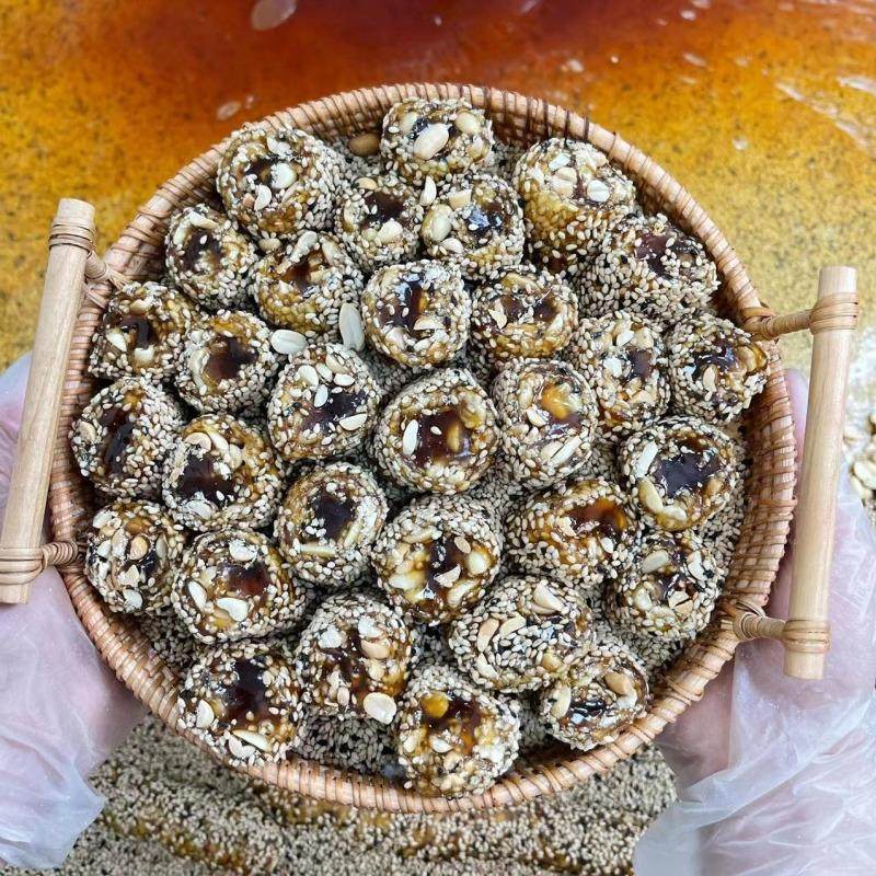 网红猫屎糖广东茂名特产芝麻花生软糖传统特色小吃糖果