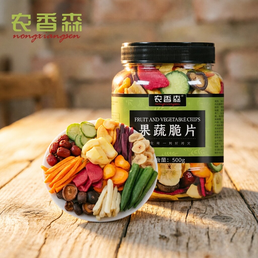 大自然原汁原味酥脆口感果蔬脆片蔬菜干混合水果干果蔬脆秋葵冻干