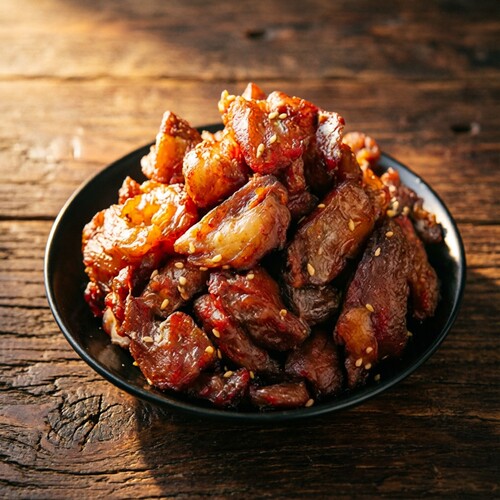 柔韧耐嚼肉香浓郁塞外草原风情特产牛肉筋开袋即食风干牛肉零食