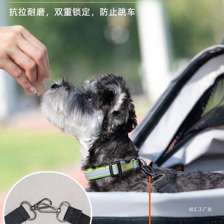 宠物推车狗狗猫咪泰迪婴手推车外出小型宠物狗车轻便可分离笼折叠