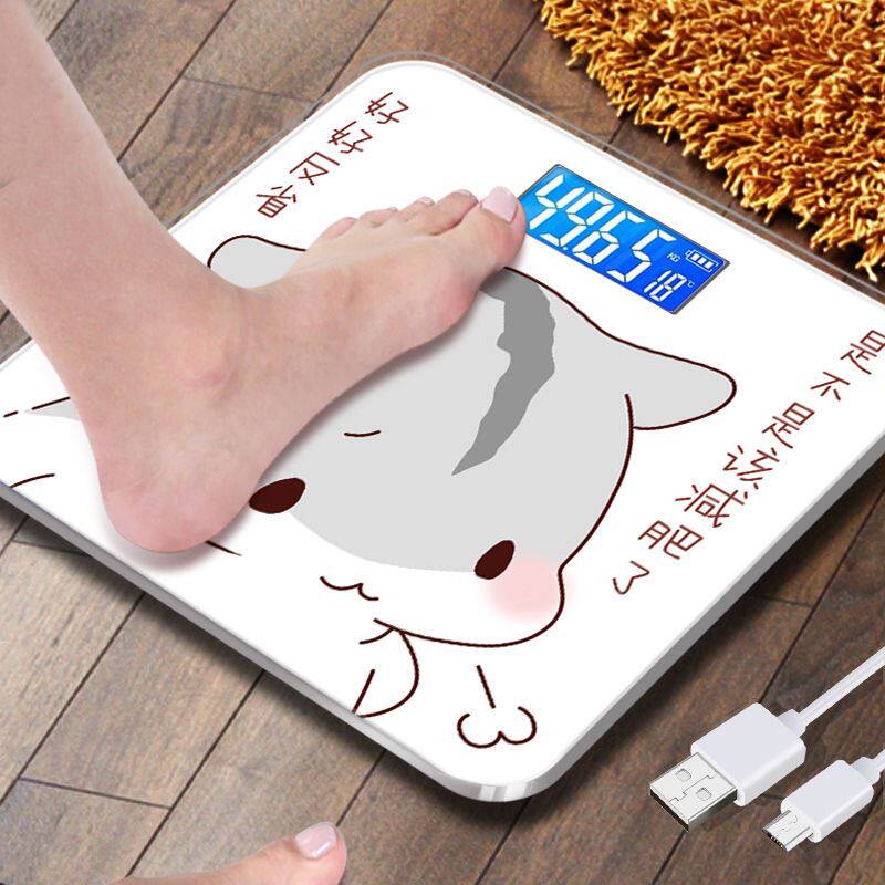现货速发精准 平板电子秤 体重磅重秤液晶显示钢化玻璃小型智能家