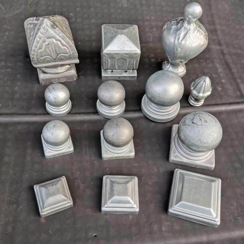 现货速发铁艺方管封口盖铁艺柱头冲压装饰盖护栏球头盖型螺母方阻