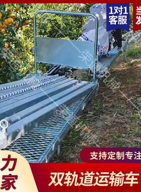 农用装轨道搬运车农作物型果蔬移动卸索道自搬动运式小双HZL轨运