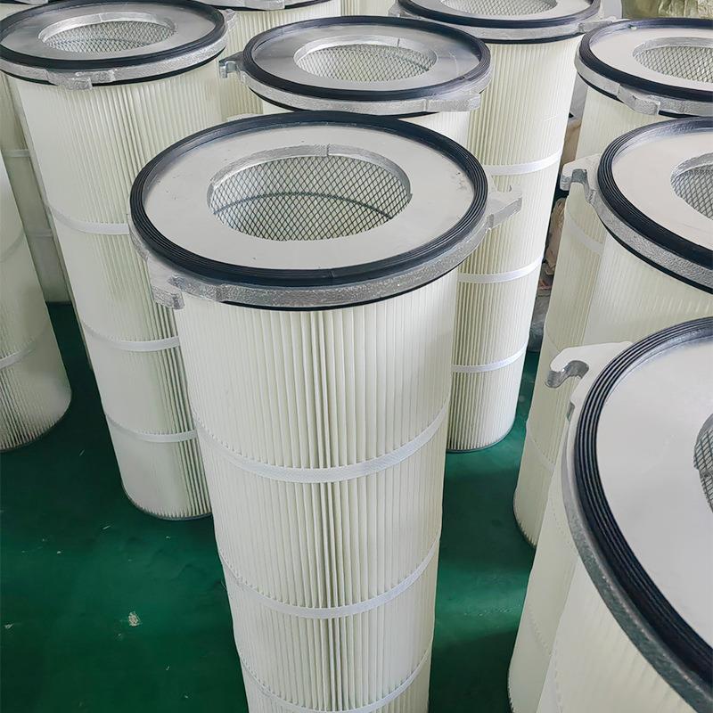 除ENH尘滤芯厂家桶粉尘工业过叠滤折不锈钢法兰式三耳
