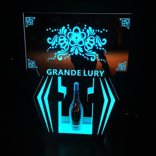 LED滚屏光幕香发酒酒无品牌/座发光亚克力酒架槟吧编程手举牌酒道