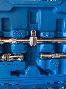 海湖32件套筒扳手套工青海湖青盒扳子组青BIF海湖套头套装汽修专