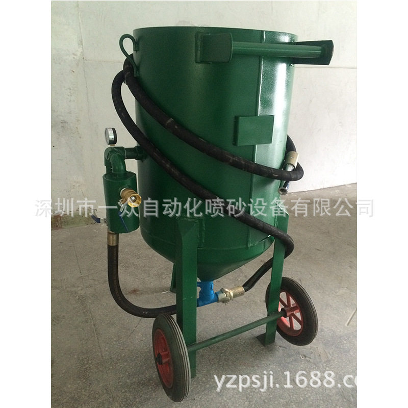 小型高压除锈喷砂机 手动移动式高压喷砂机 干式开放式高压喷砂机